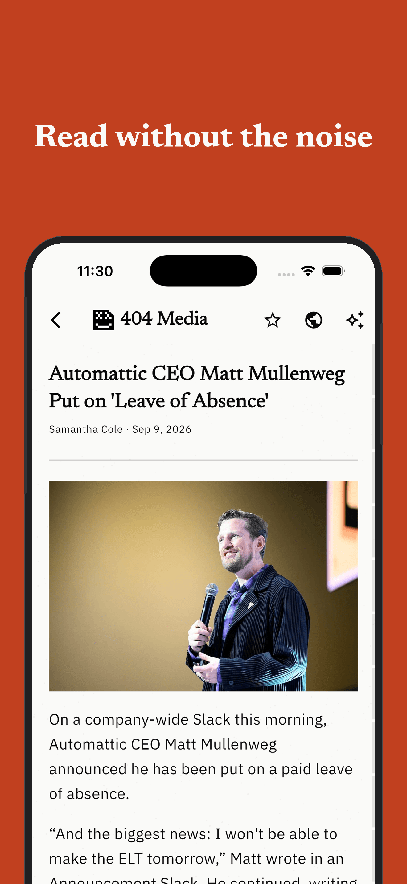 Your brand, front and center